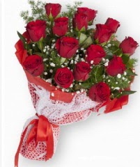 11 adet kırmızı gül buketi  Çorum 14 şubat sevgililer günü çiçek 
